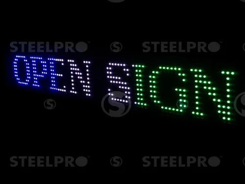 Letrero Led Programable de 3 Colores 1mx20cm