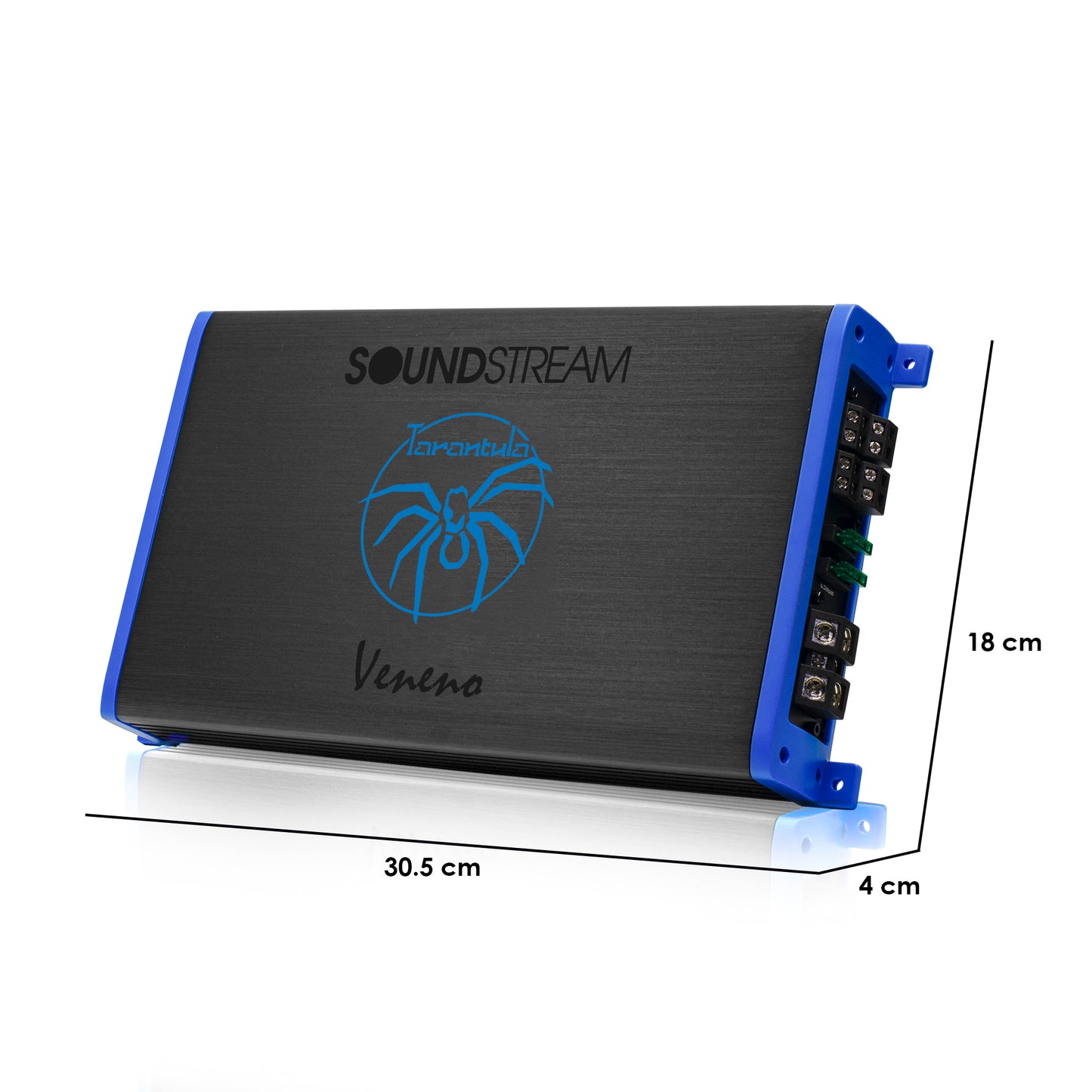 Amplificador Clase D con 4 Canales de 1250 watts Max Veneno by Soundstream