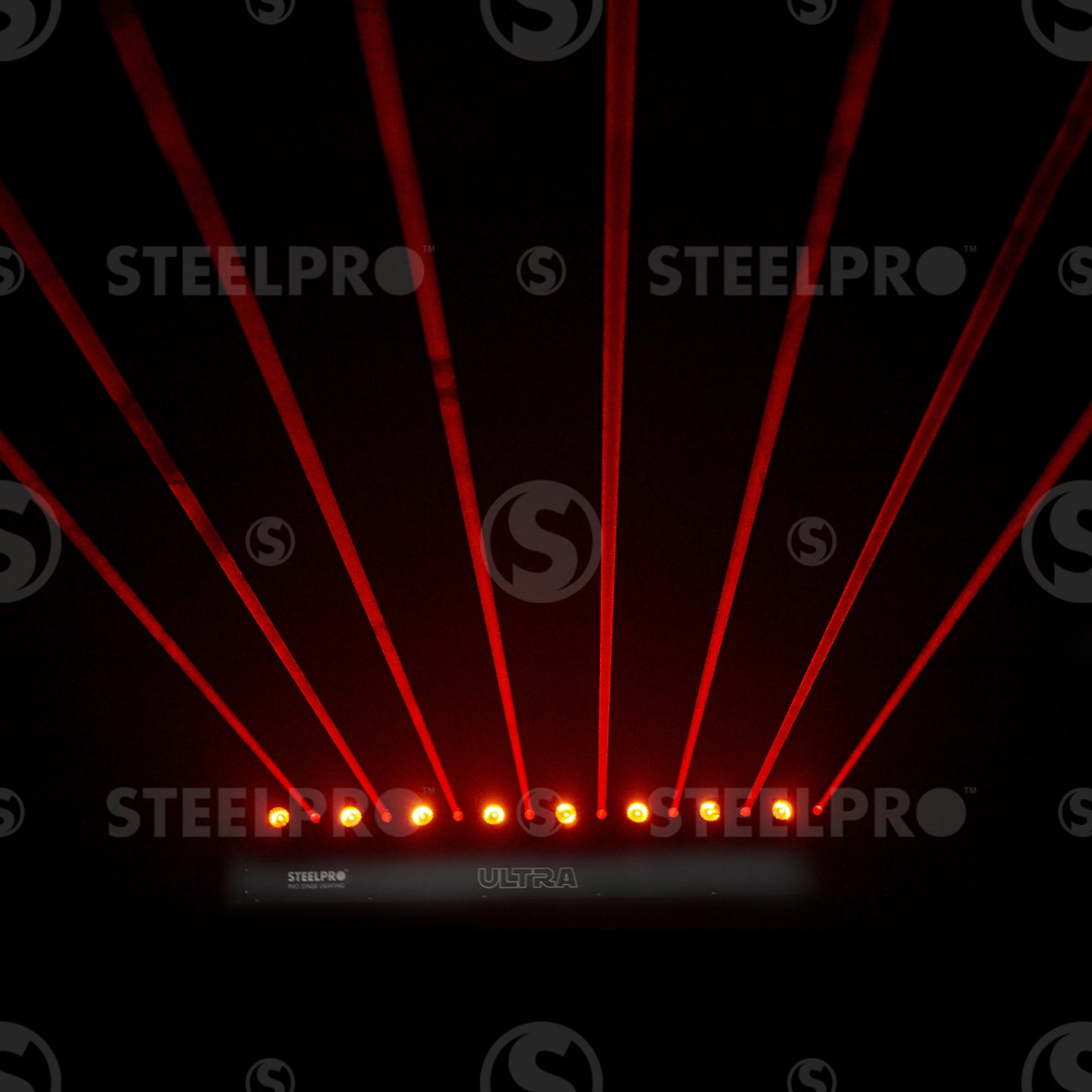 Barra Led con Laser, Laser Rojo de 500mW y Led Ámbar de 8W