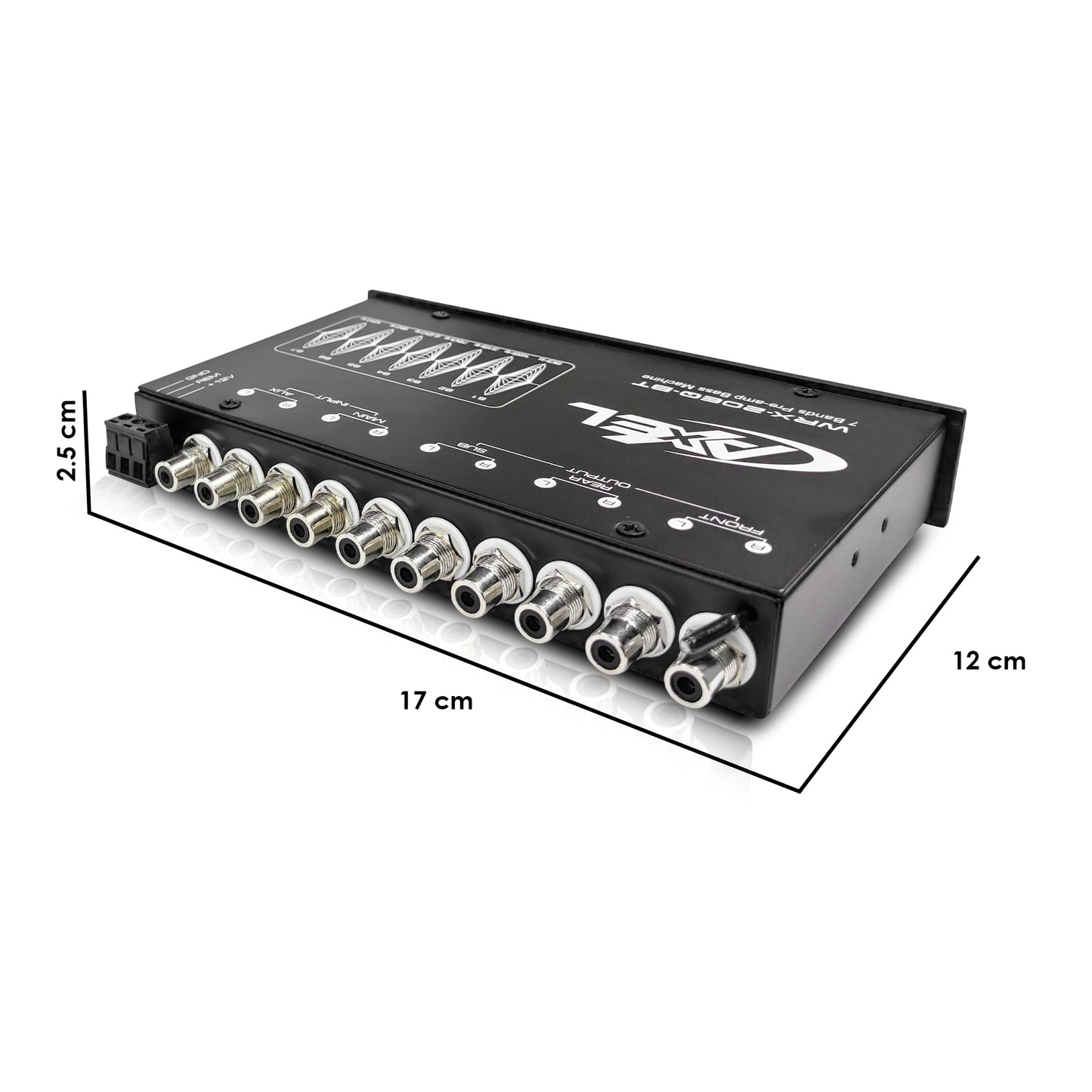 Ecualizador Preamplificado de 7 Bandas con control de Subwoofer y Bluetooth Axel By Steelpro