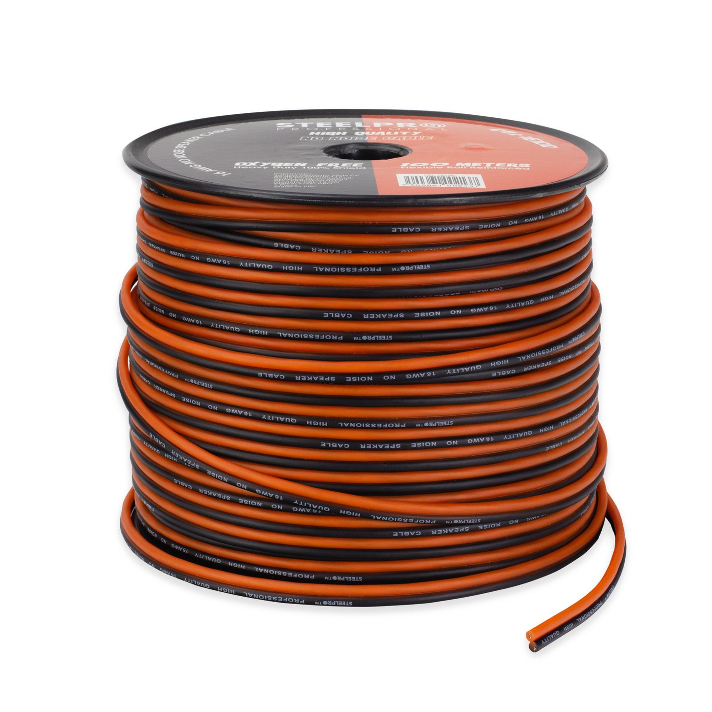 Rollo De Cable Duplex Para Bocina 16 Awg 100m- Steelpro