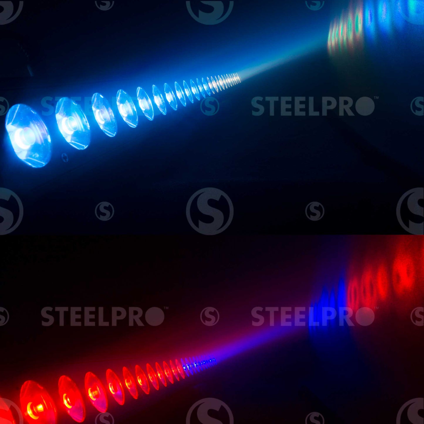 Barra De 24 LEDs de Alta Potencia de 5W RGB, 3 En 1