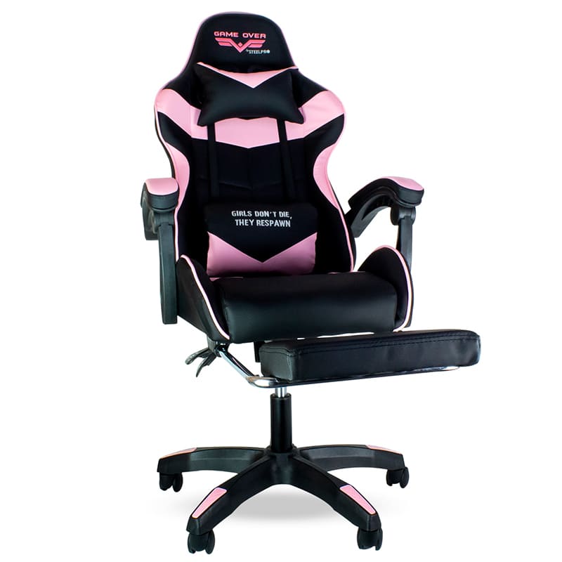 Silla Gamer Ergonómica para Escritorio ROCKET Tapizada de cuero sintético varios colores