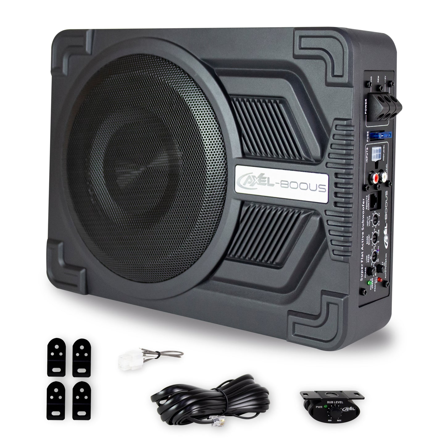 Subwoofer Amplificado De 8" Pulgadas Premium Con Puerto de Aire Axel