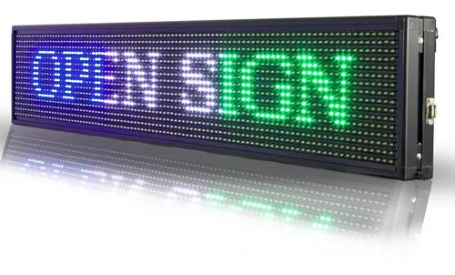 Letrero Led Programable de 3 Colores 1mx20cm