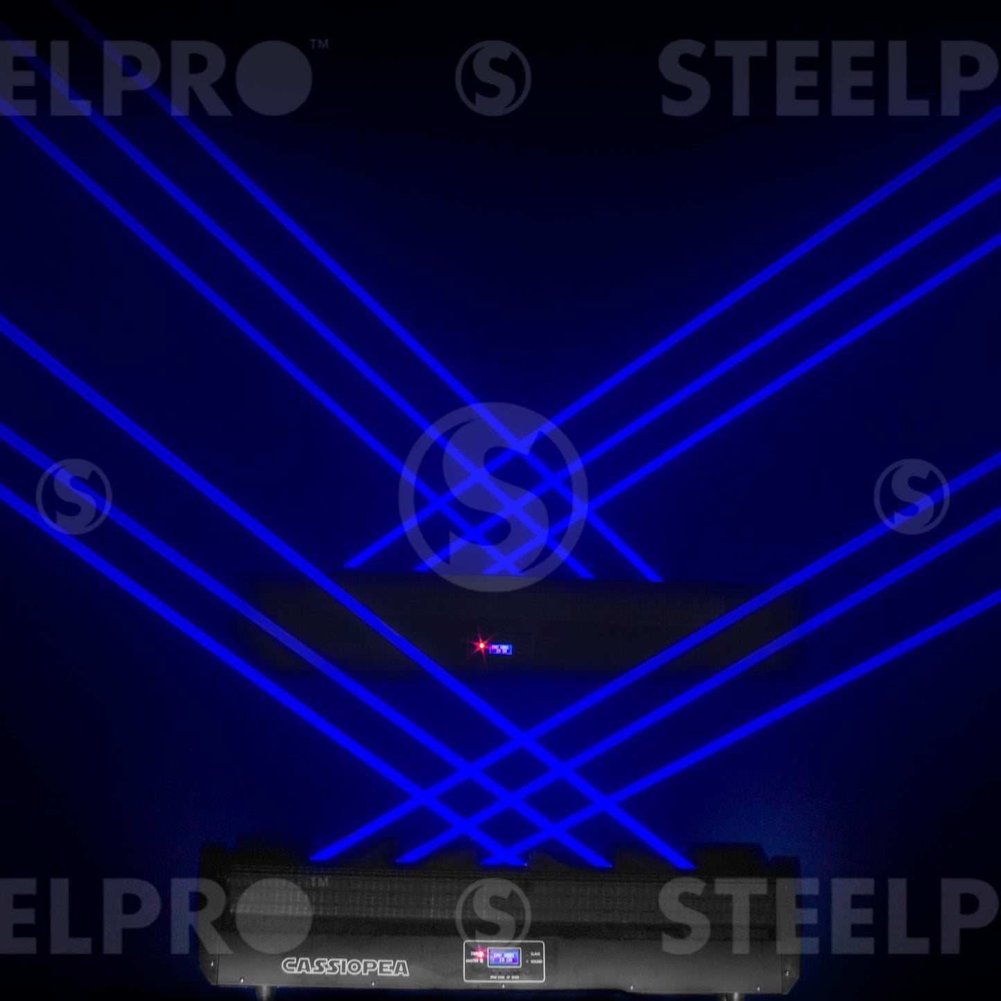 Barra Motorizada De 6 Laser Azul De 500mW De Doble Movimiento