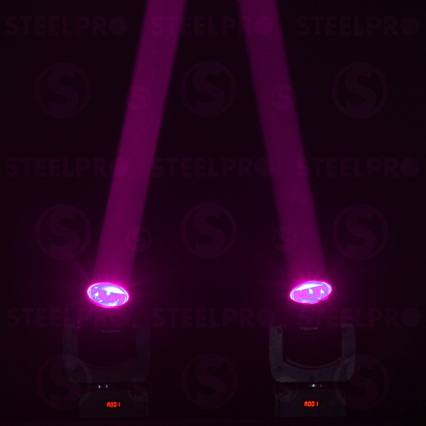 Maleta con dos Cabezas Móviles LED Beam de 80 Watts Rgbw 4 en 1 Full Color