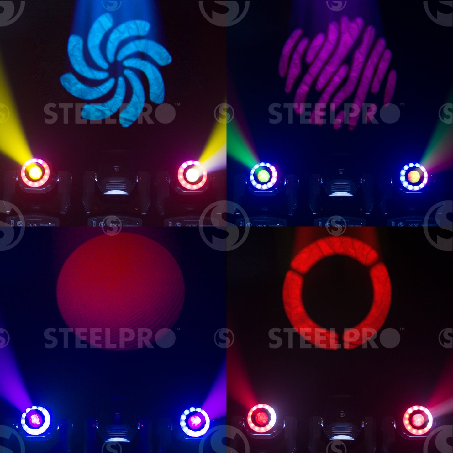 Cabeza Móvil Spot Con Gobos 90 Watts