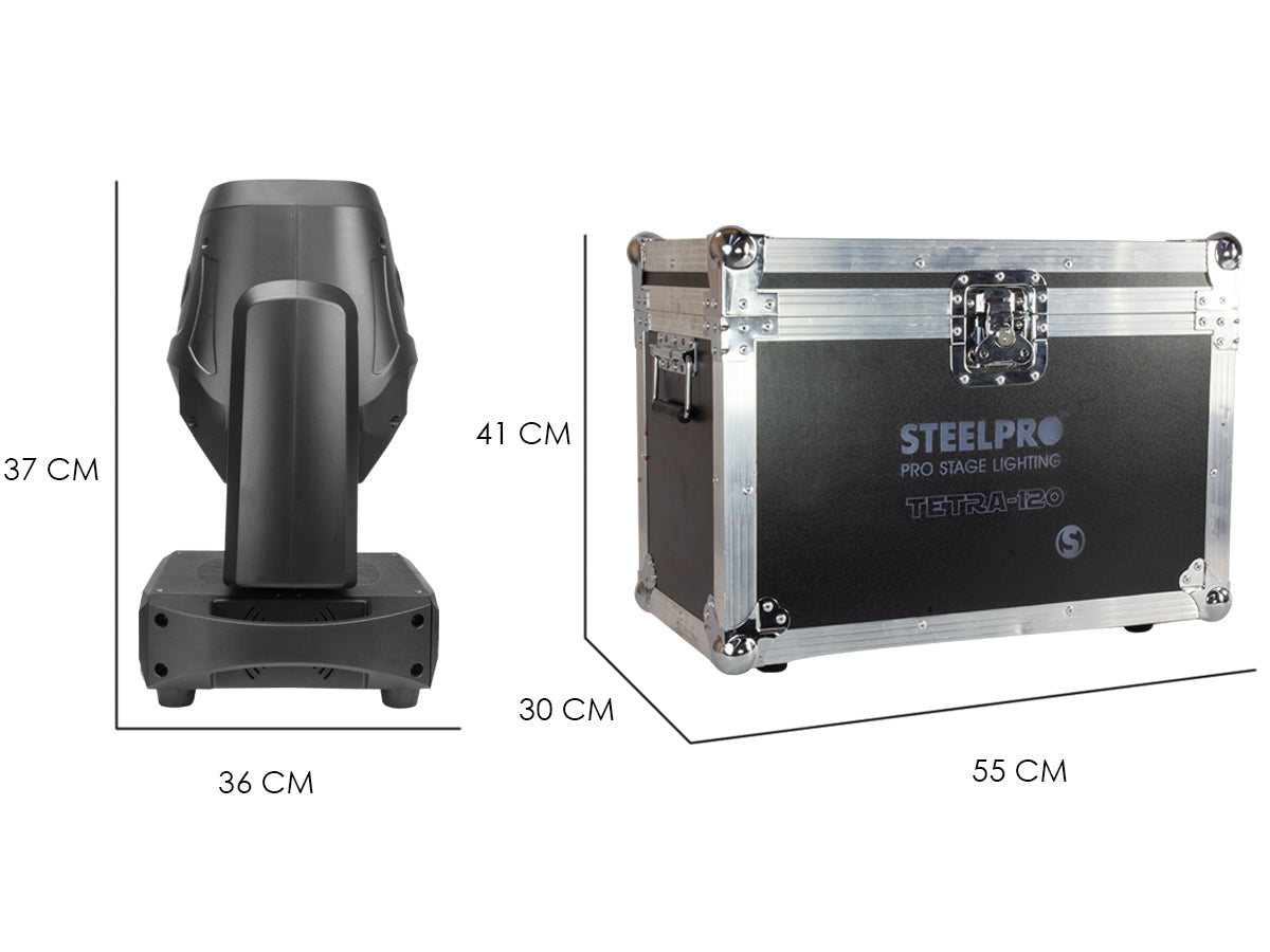 Cabezas Moviles Con Case 120W con Prisma y Gobo Rotatorio