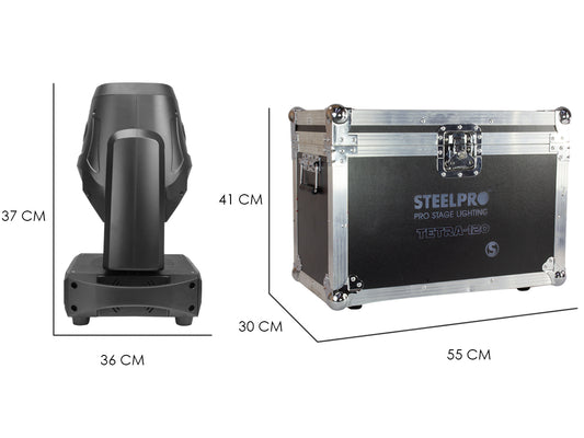 Cabezas Moviles Con Case 120W con Prisma y Gobo Rotatorio