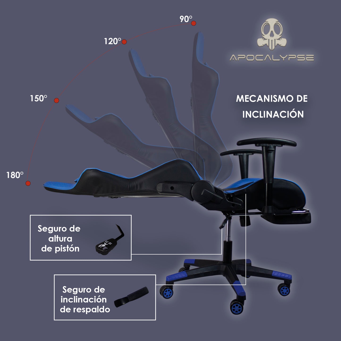 Silla Gamer Ergonomica Reclinable