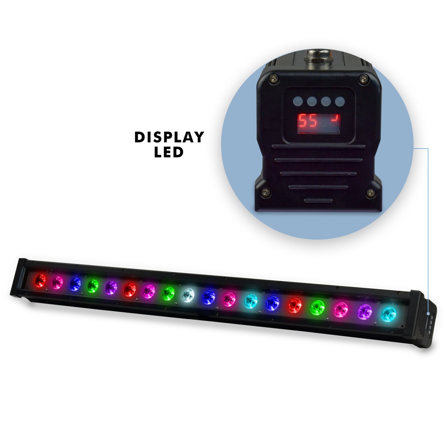 Barra Led Para Exteriores 4 En 1, RGBW, DMX con IP65