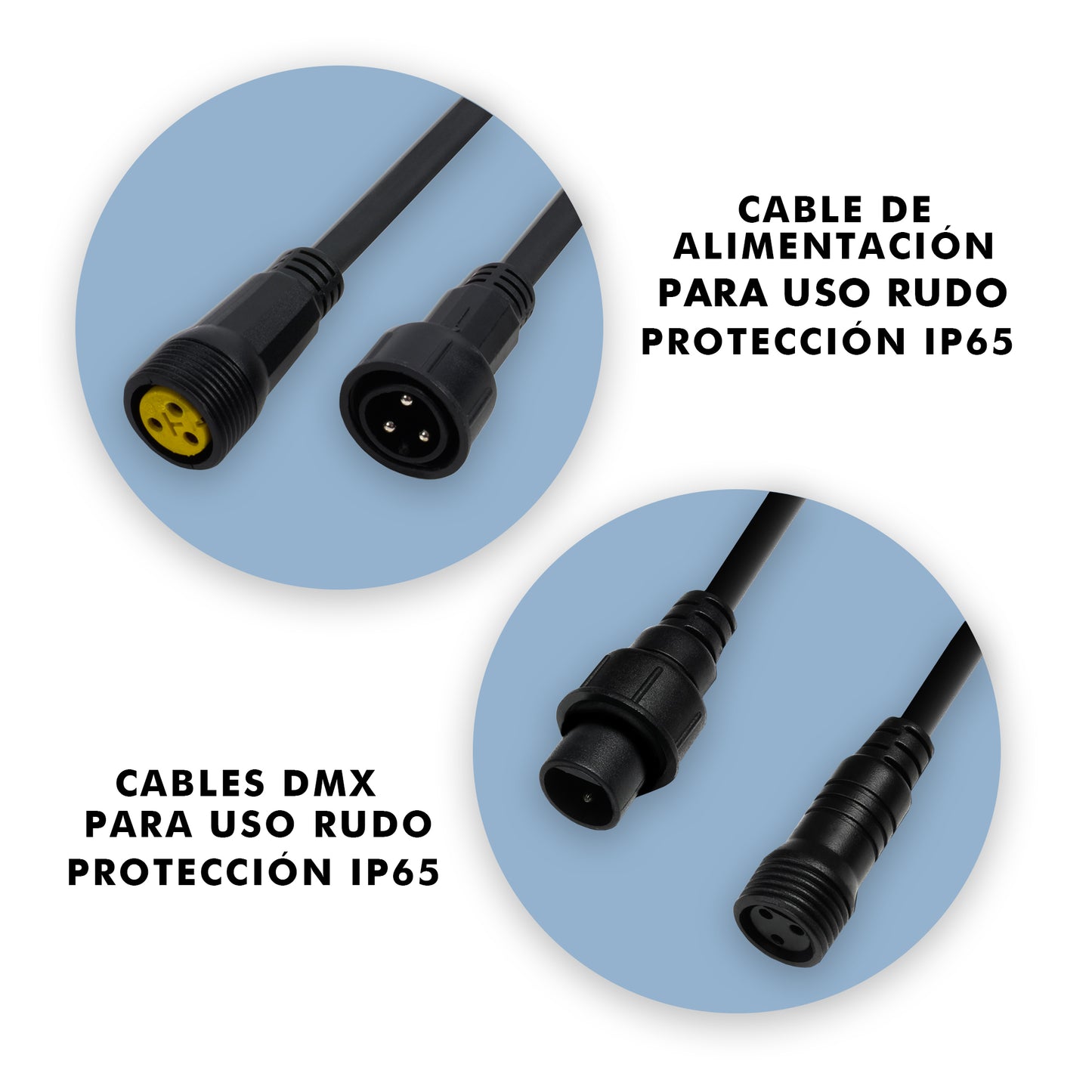 Barra Led Para Exteriores 5 En 1, RGBW + Ambar, DMX con IP65