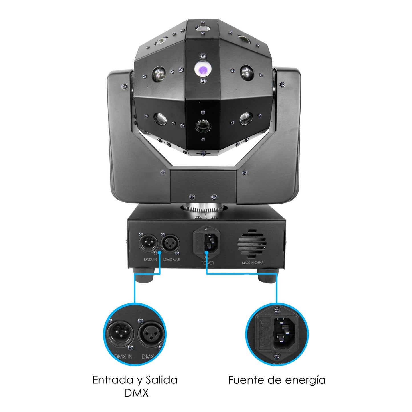 Cabeza Robotica Luces Dj RGBW Laser Beam 16x5W
