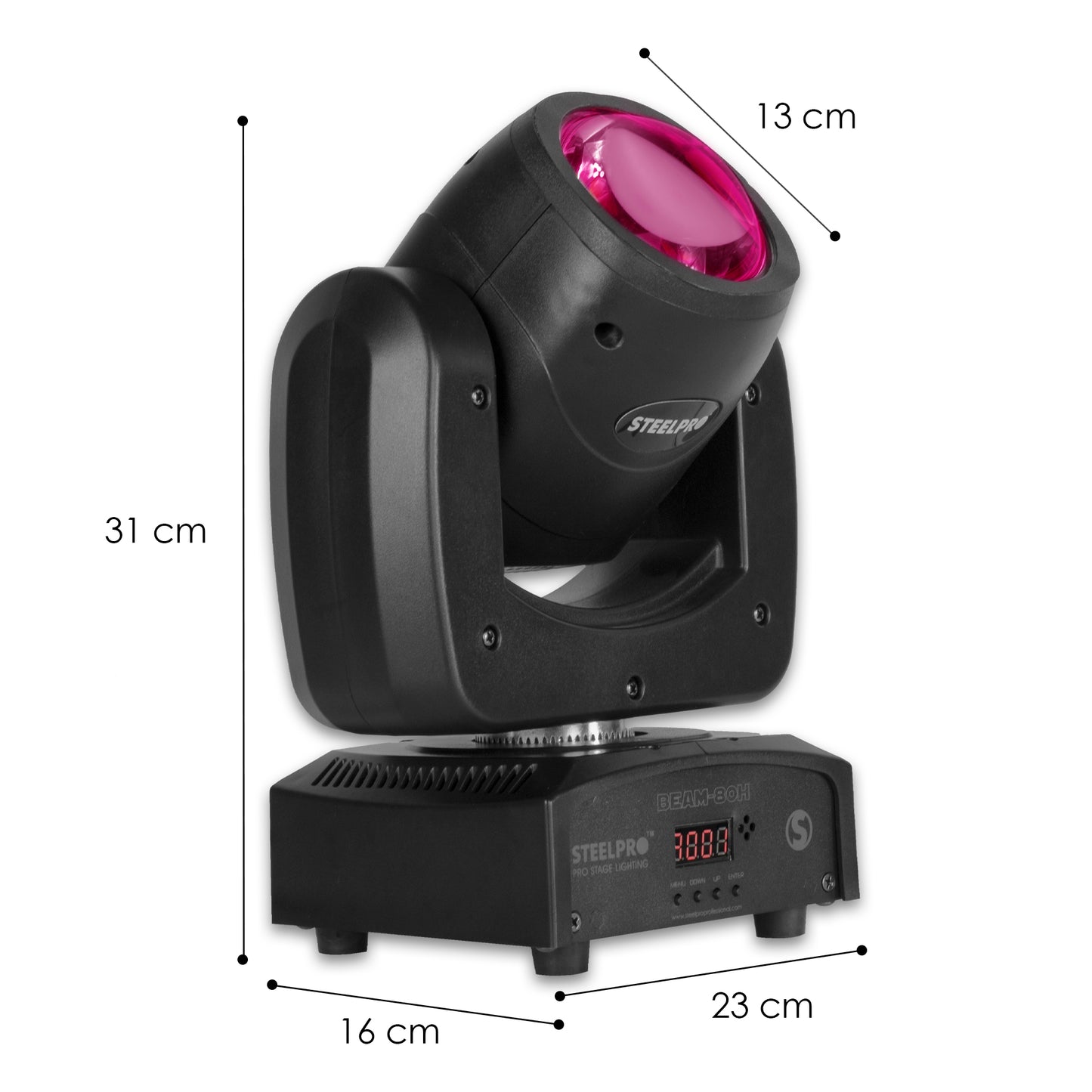 Cabeza Móvil Robótica LED Beam 80 Watts Rgbw 4 en 1 Full Color
