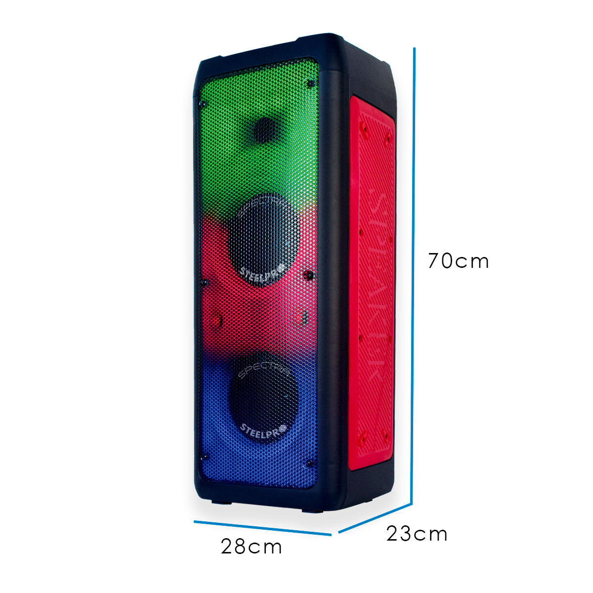 Bocina Recargable Premium Con Bluetooth De 2 Bocinas De 8"