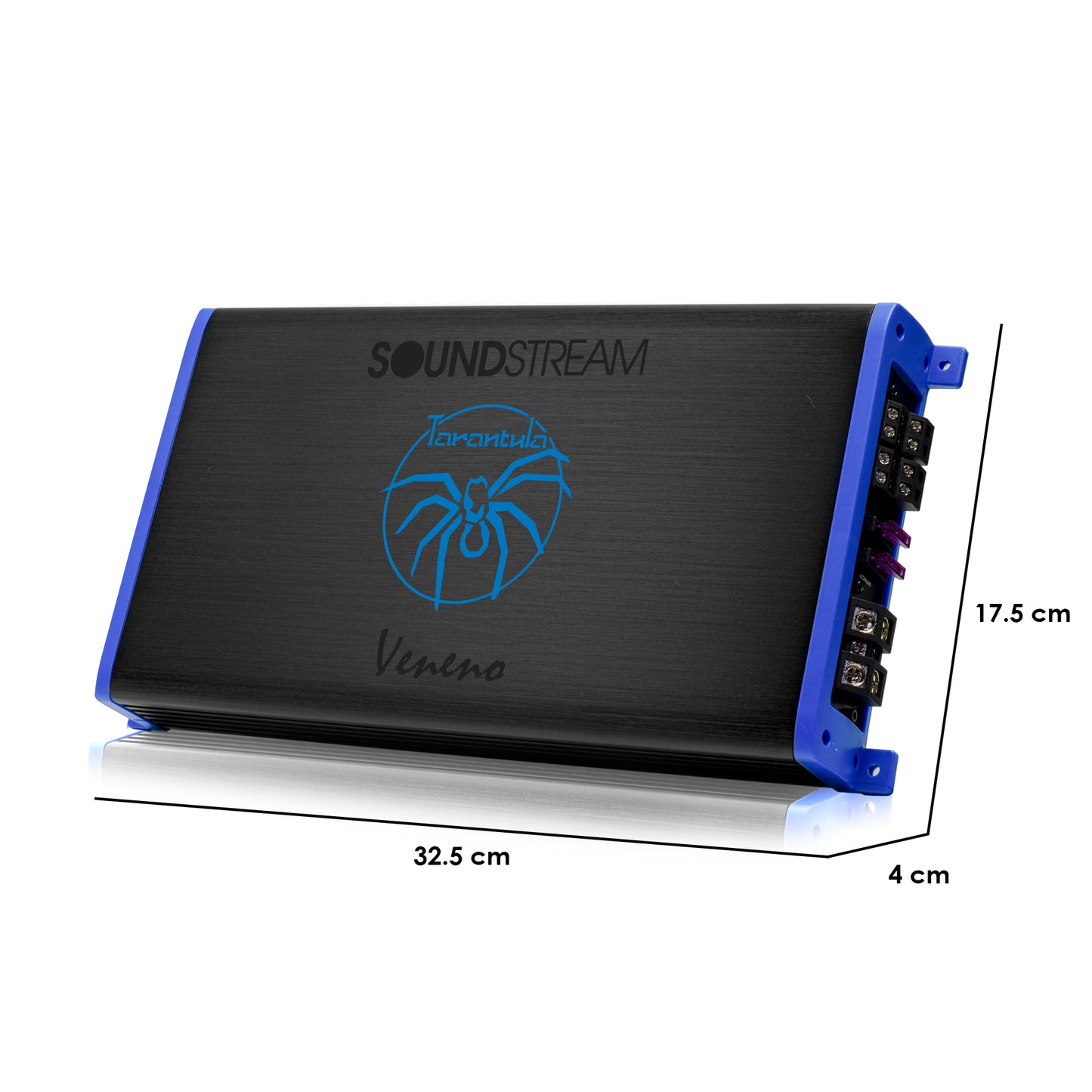 Amplificador Clase D con 4 Canales de 1800 watts Max Veneno by Soundstream