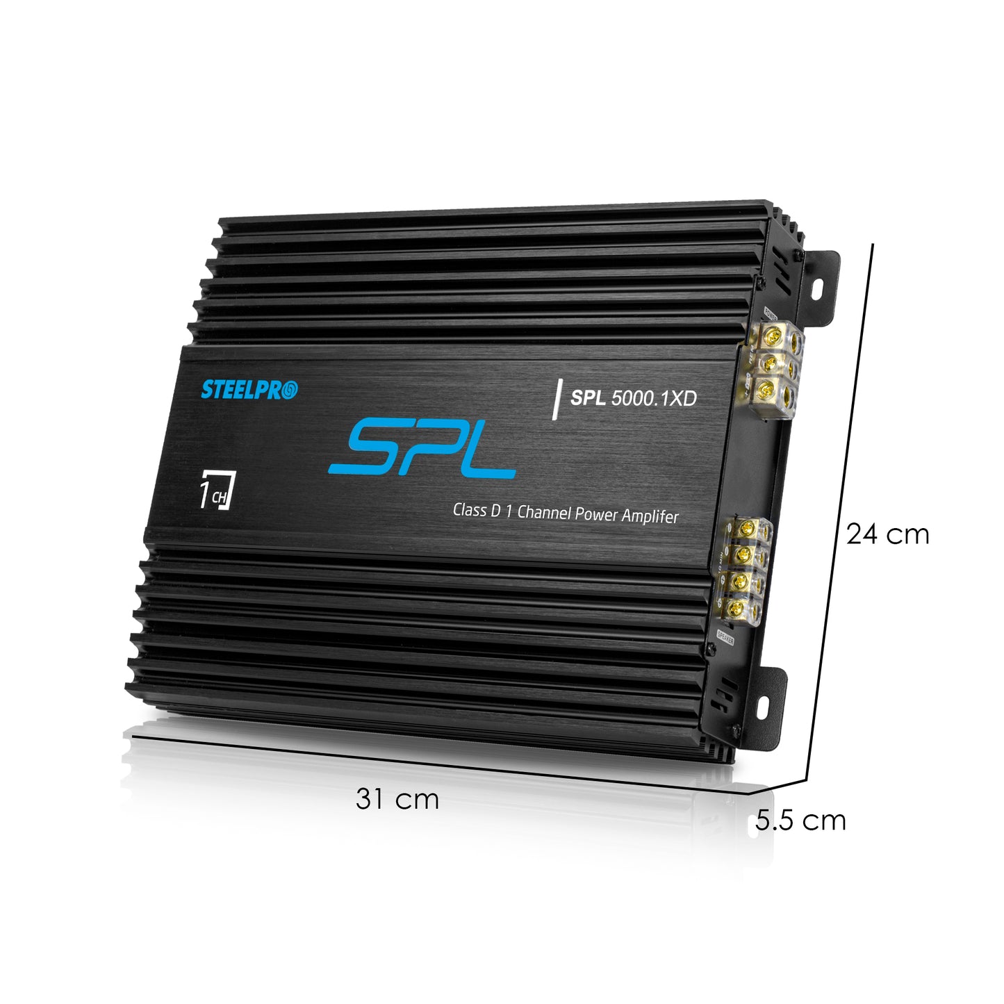 Amplificador Clase D de Para Auto 5000 Watts Max Linea SPL