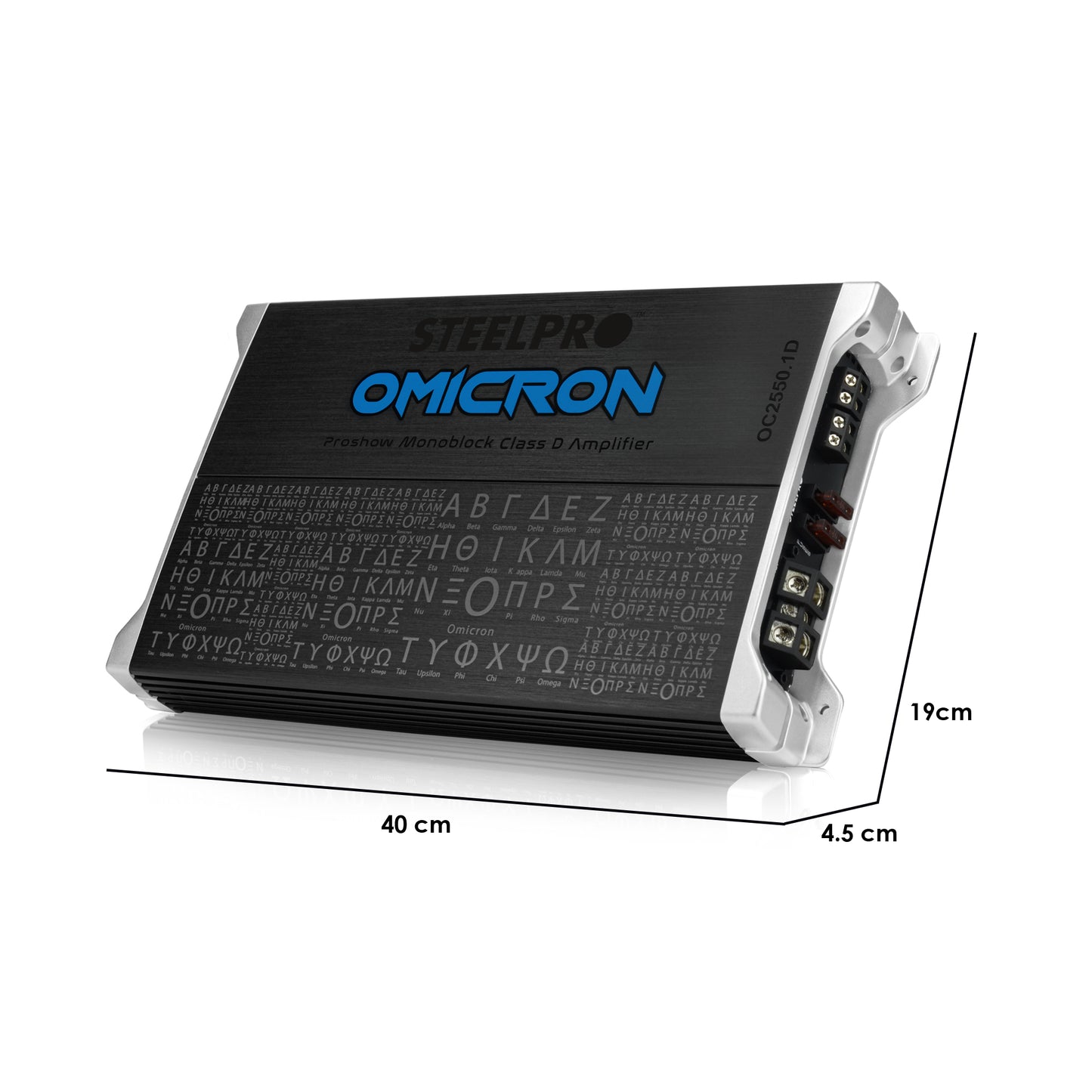 Amplificador Clase D Mono Block Para Auto de 2500 Watts MAX ÓMICRON By Steelpro