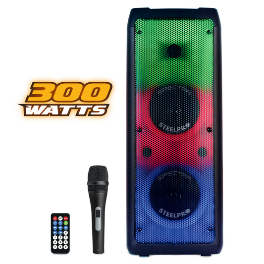 Bocina Recargable Premium Con Bluetooth De 2 Bocinas De 8"