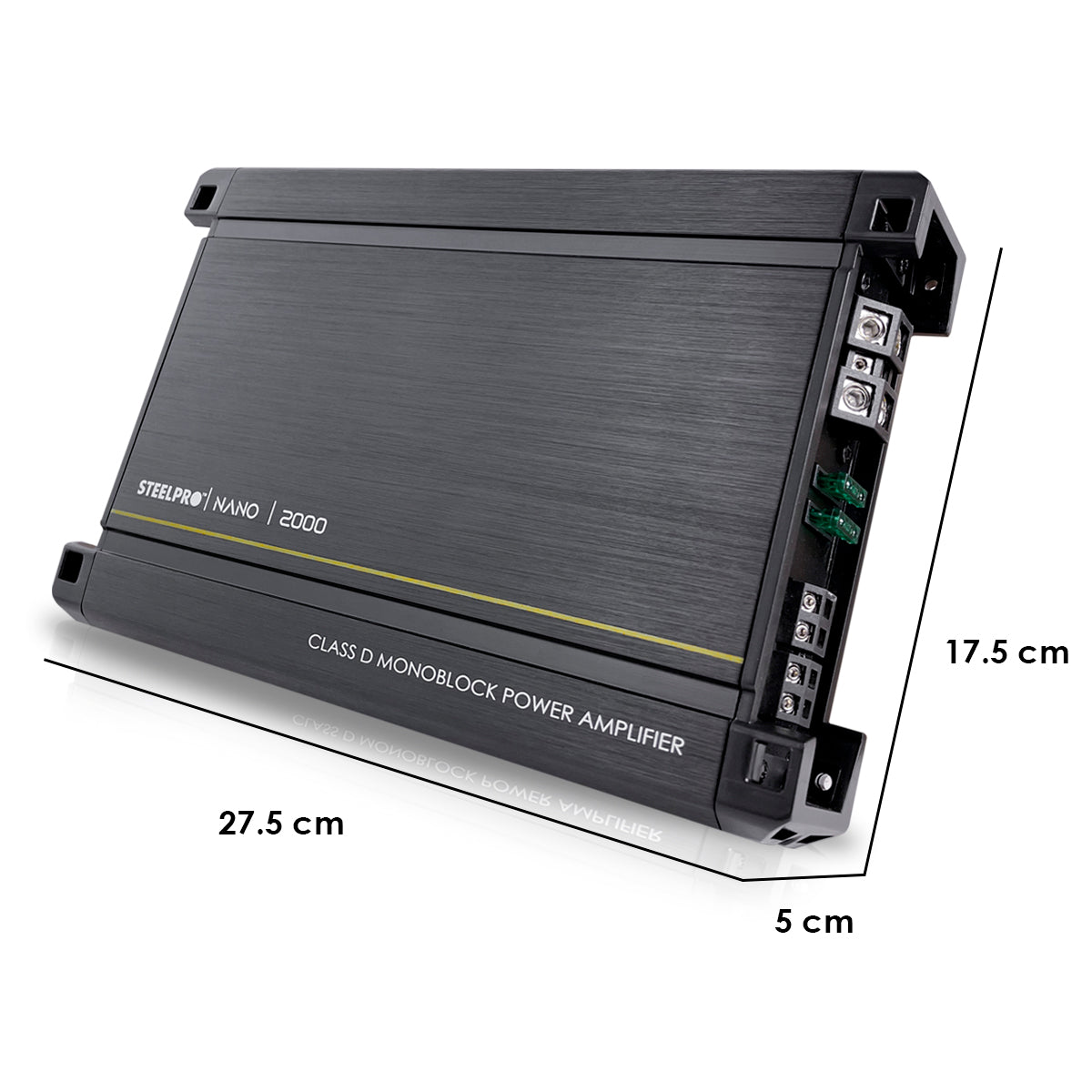 Amplificador Clase D Para Auto de 2000 Watts Mono Block NANO