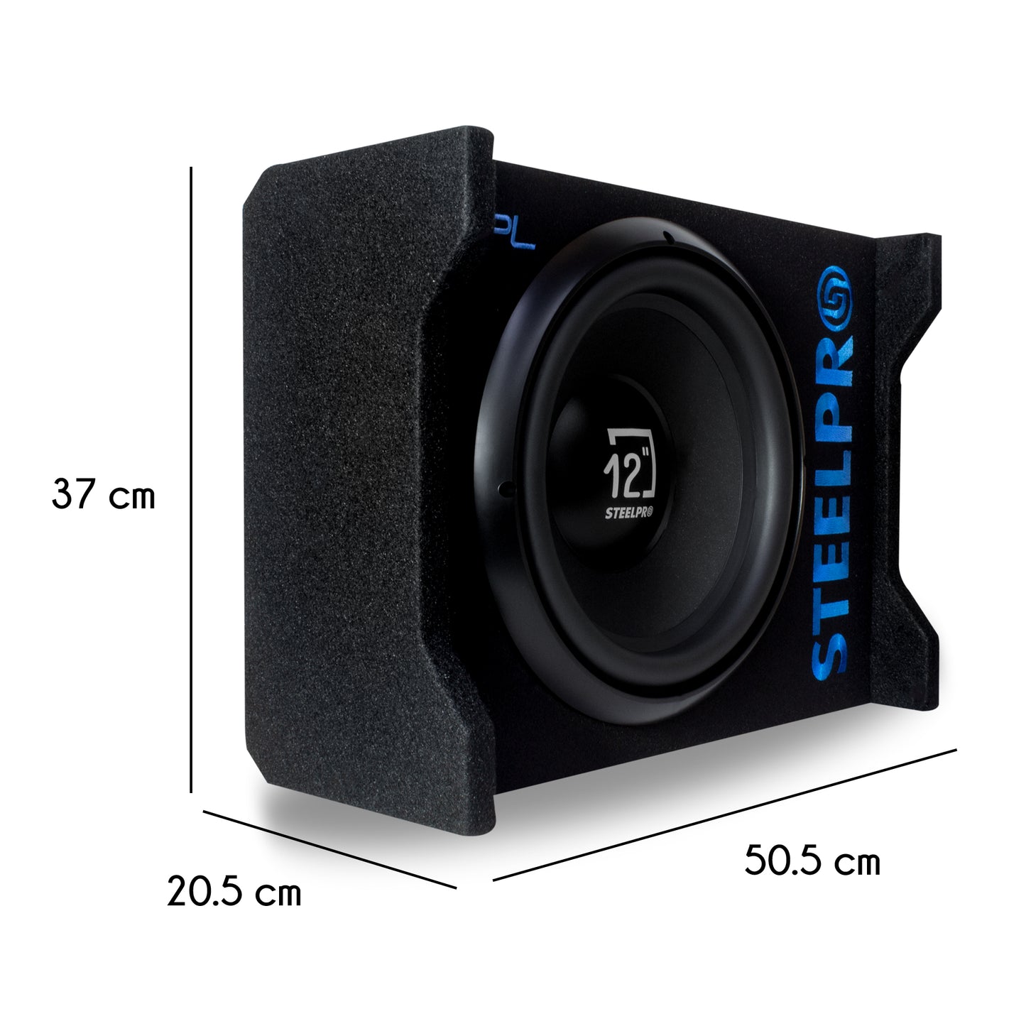 Subwoofer Amplificado de 12" Pulgadas de 1200W SPL de Alta Presión