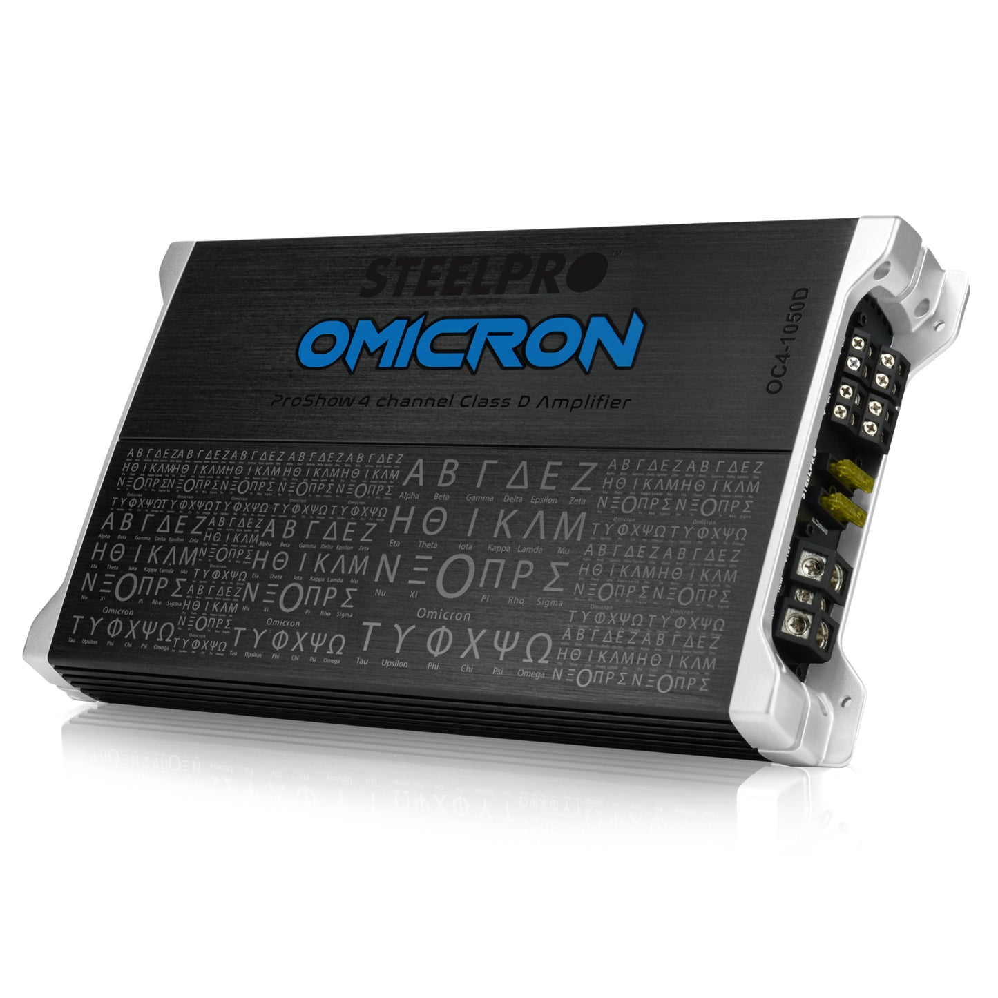 Amplificador Clase D de 4 Canales Para Auto de 1000 Watts MAX ÓMICRON By Steelpro