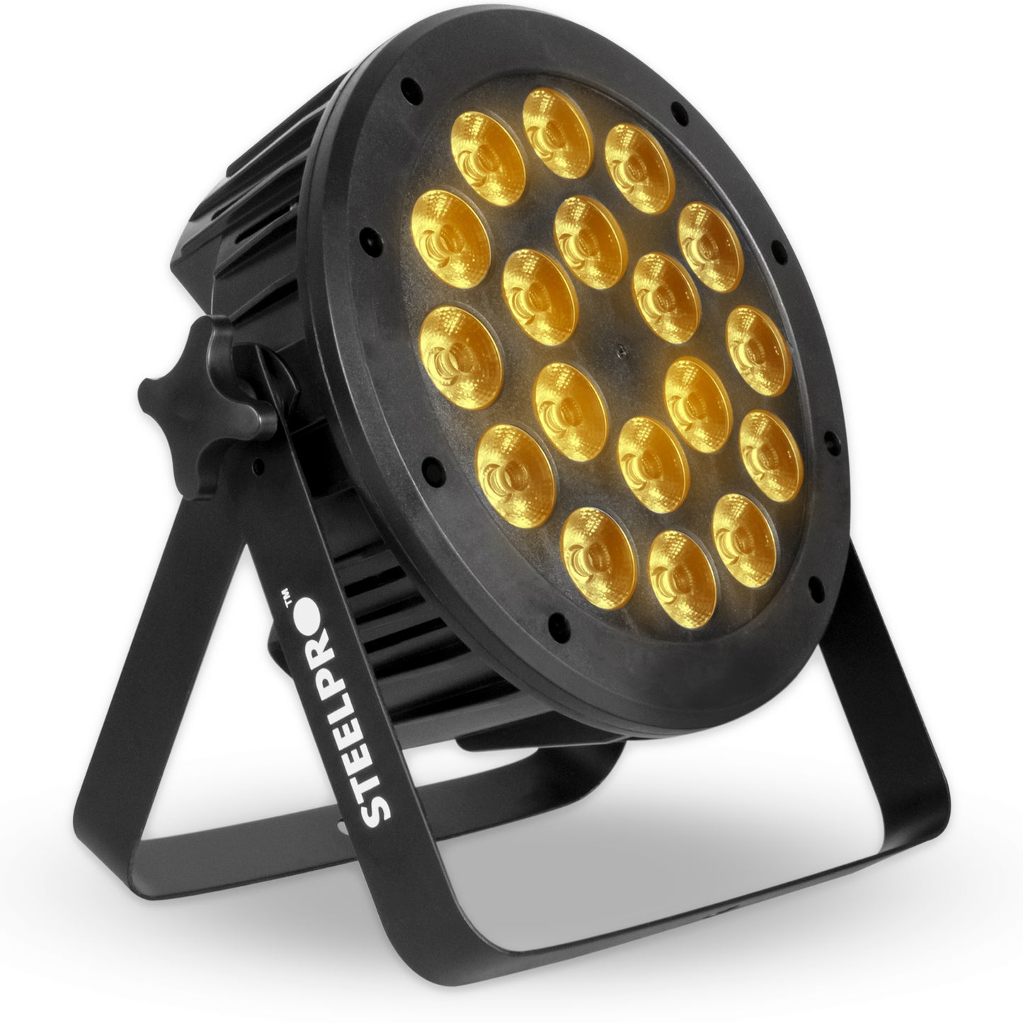 Cañón Par LED de 18 LEDs por 15 W RGBW+AMBAR
