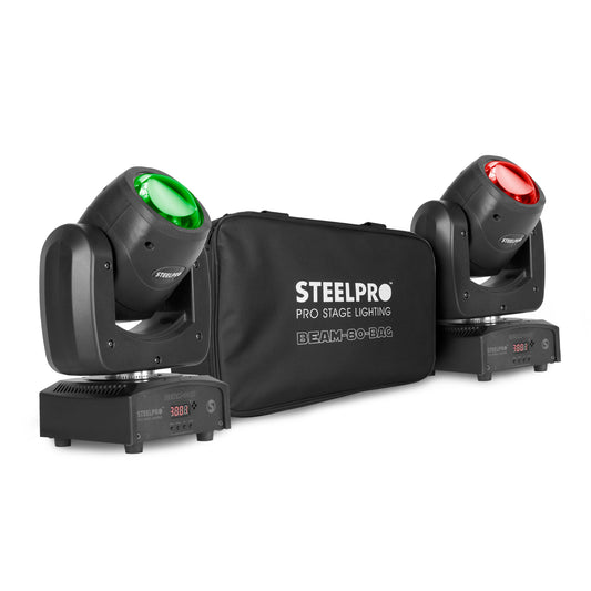 Maleta con dos Cabezas Móviles LED Beam de 80 Watts Rgbw 4 en 1 Full Color
