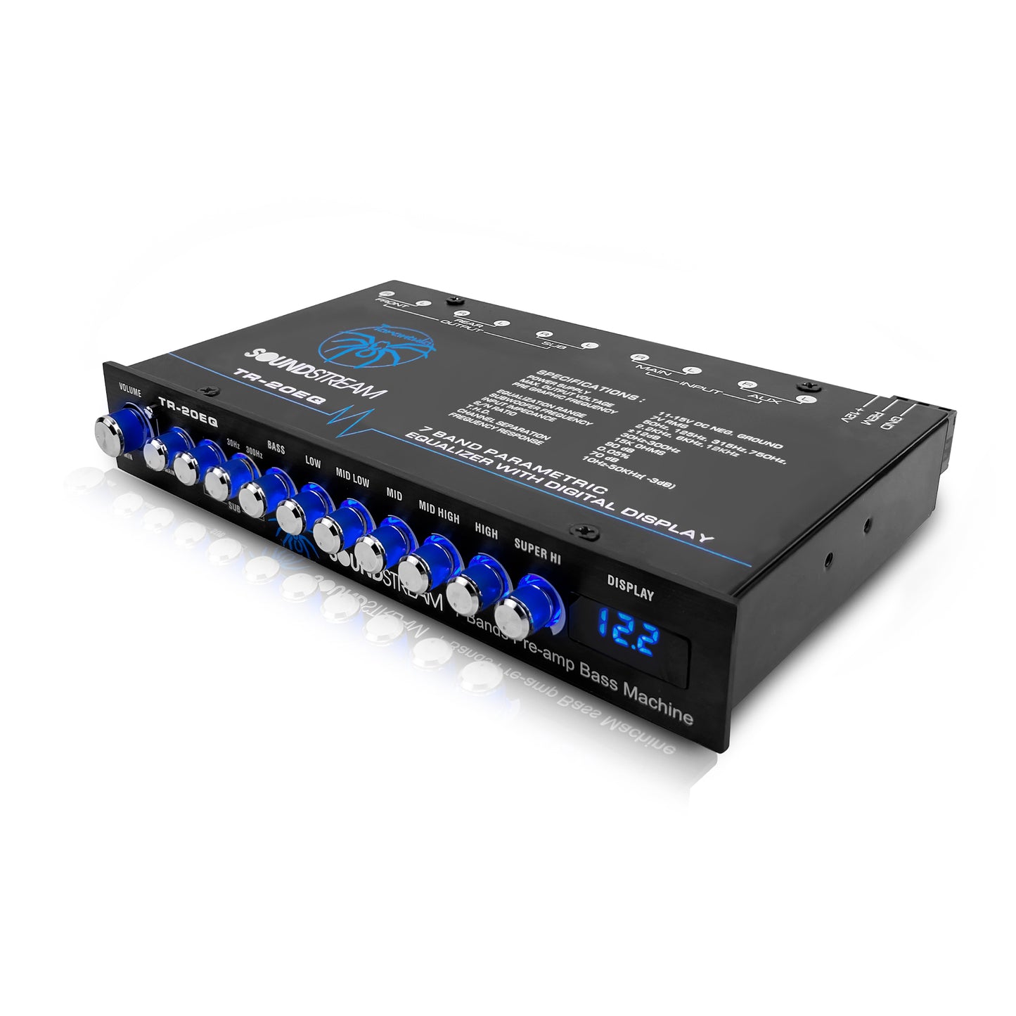 Ecualizador Preamplificado de 7 Bandas con control de Subwoofer by Soundstream