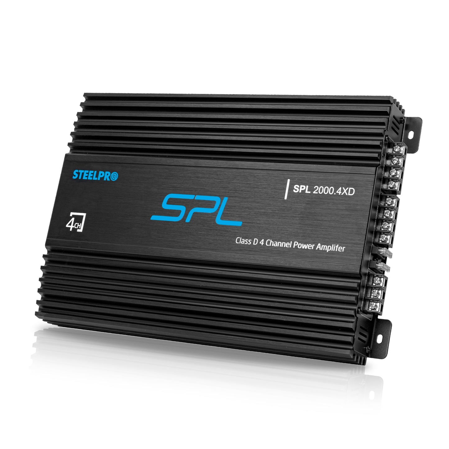 Amplificador Clase D de 4 Canales para Auto 2000 Watts Max Linea SPL