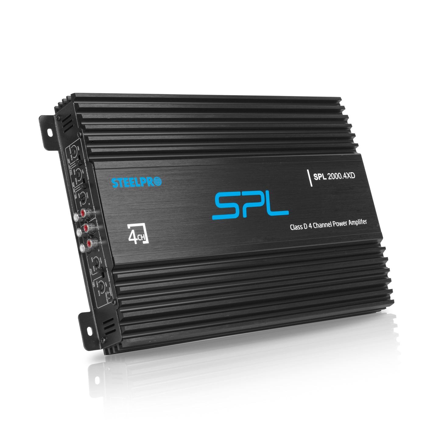 Amplificador Clase D de 4 Canales para Auto 2000 Watts Max Linea SPL