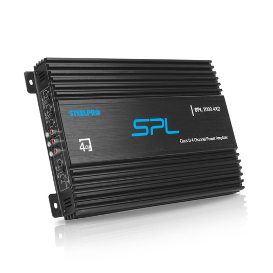 Amplificador Clase D de 4 Canales para Auto 2000 Watts Max Linea SPL