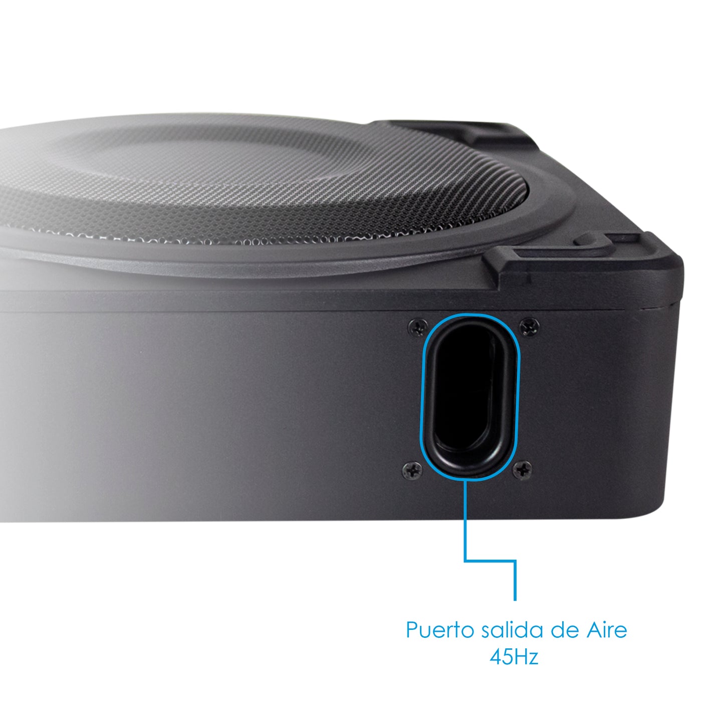 Subwoofer Amplificado De 8" Pulgadas Premium Con Puerto de Aire Axel