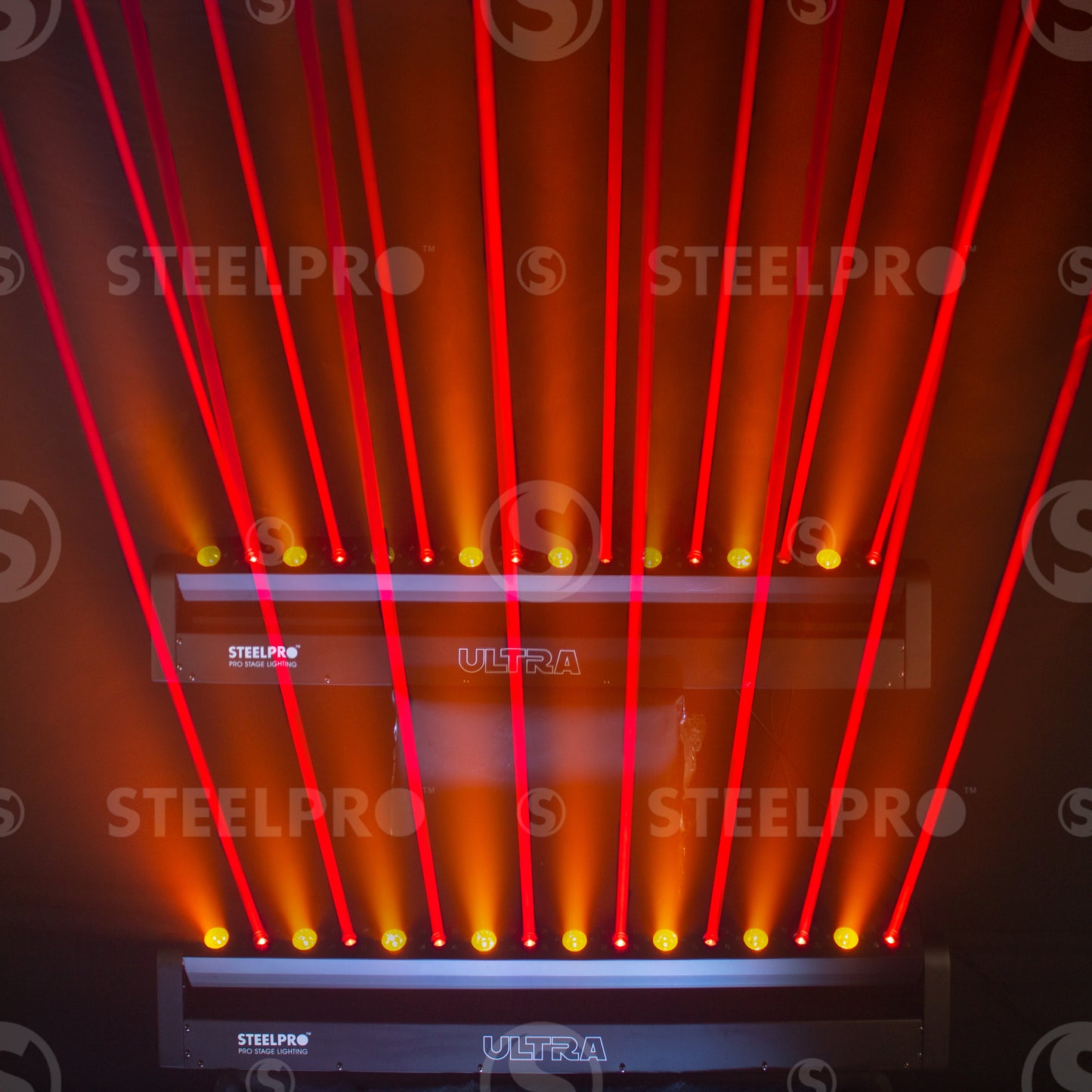 Barra Led con Laser, Laser Rojo de 500mW y Led Ámbar de 8W