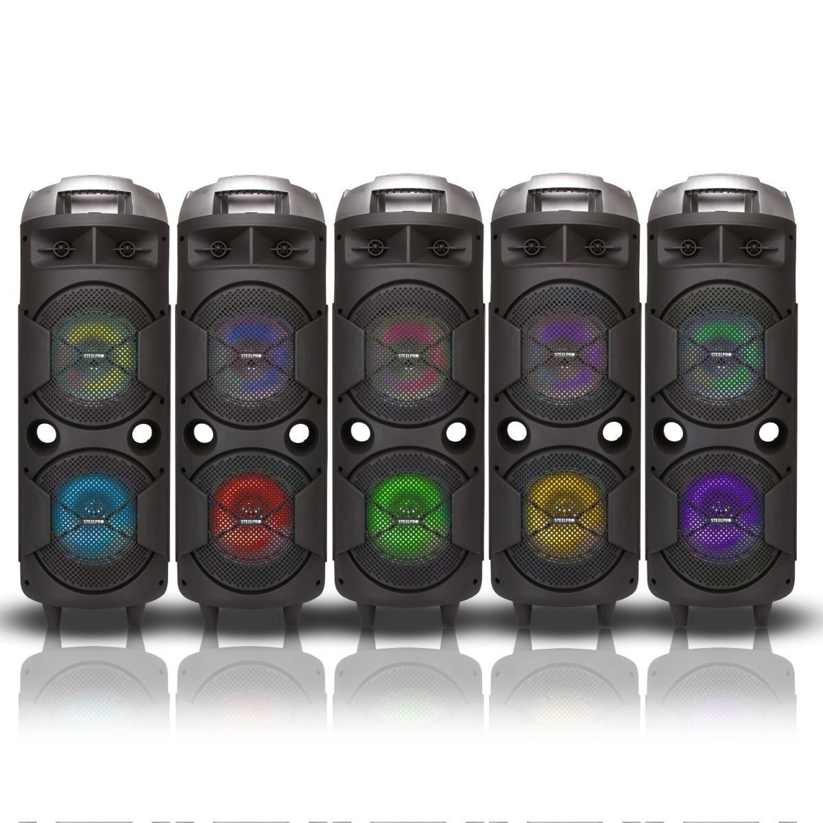 Bocina Portable De Sonido 360° Con 4 Woofers De 8"