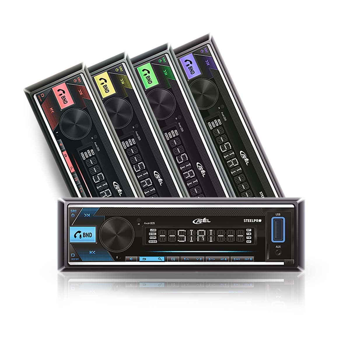 Autoestéreo De 100w X4 Max De Caratula Desmontable, AXEL-009