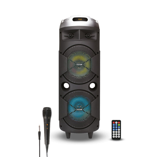 Bocina Portable De Sonido 360° Con 4 Woofers De 8"