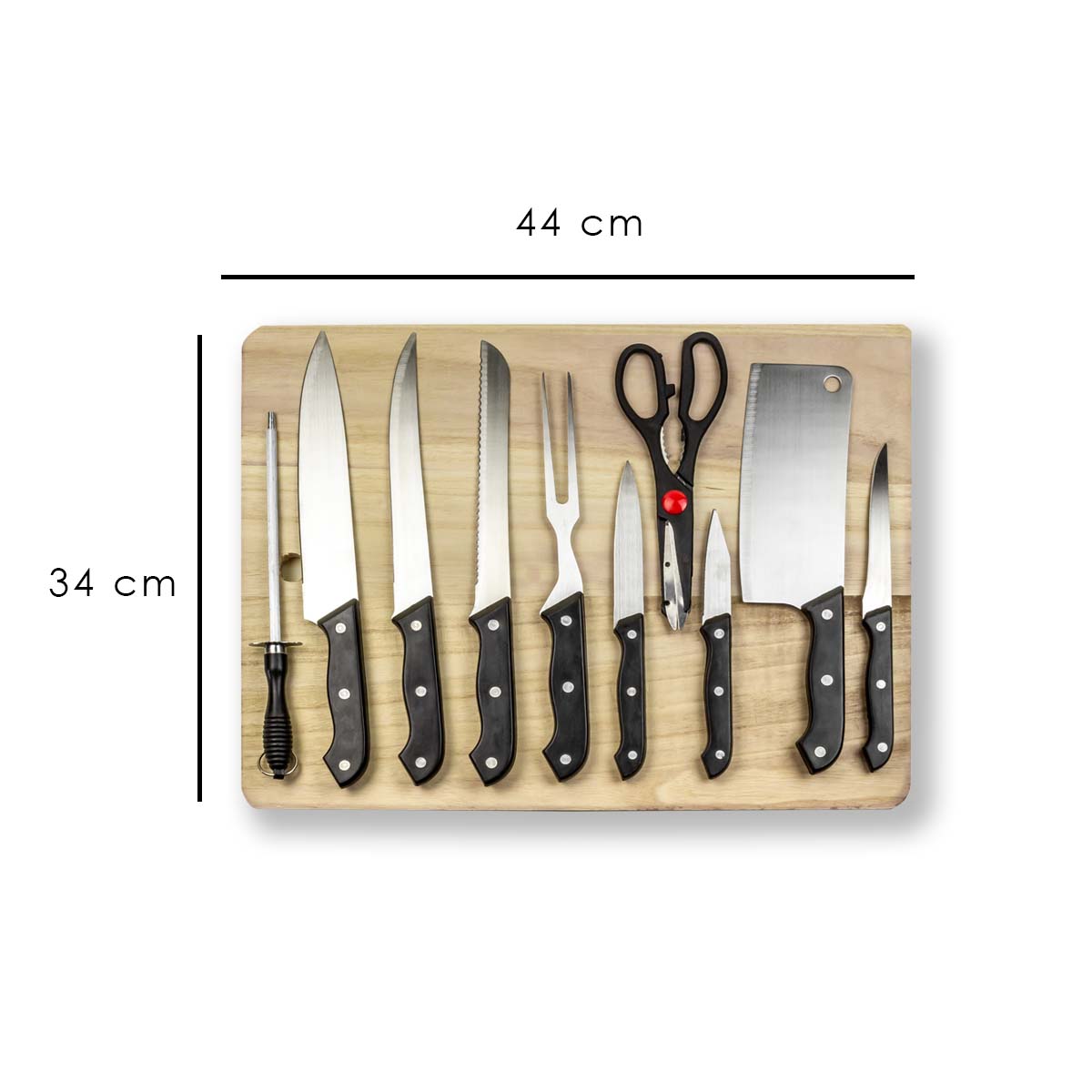 Set De Cuchillos De Cocina Chef Tabla De Regalo