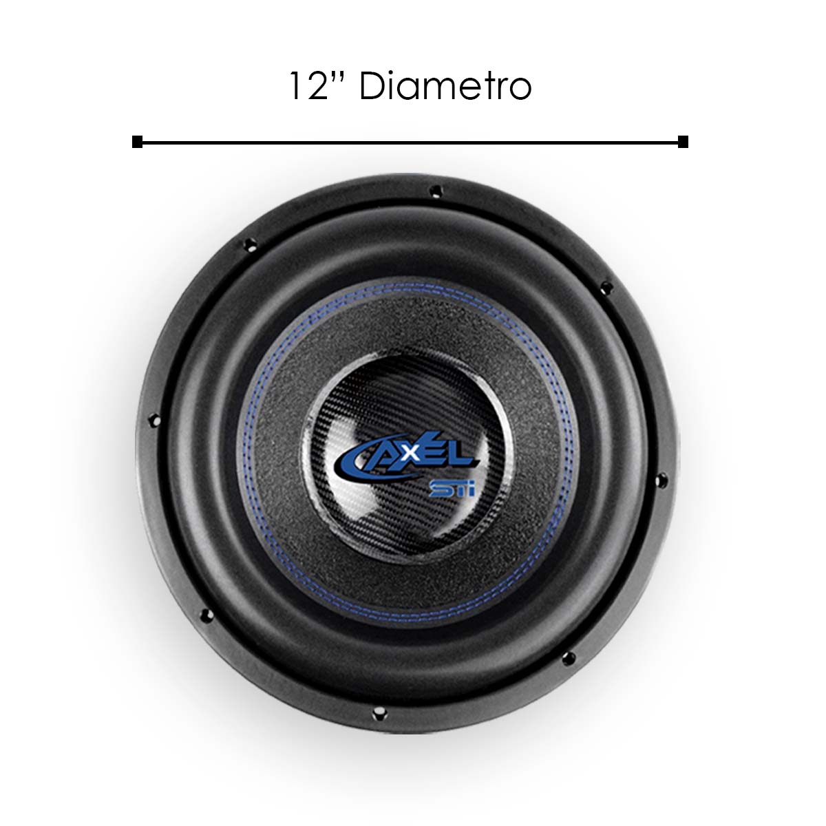 Subwoofer Profesional de 12" Pulgadas de Alto desempeño 4 OHMS AXEL-12STI@4