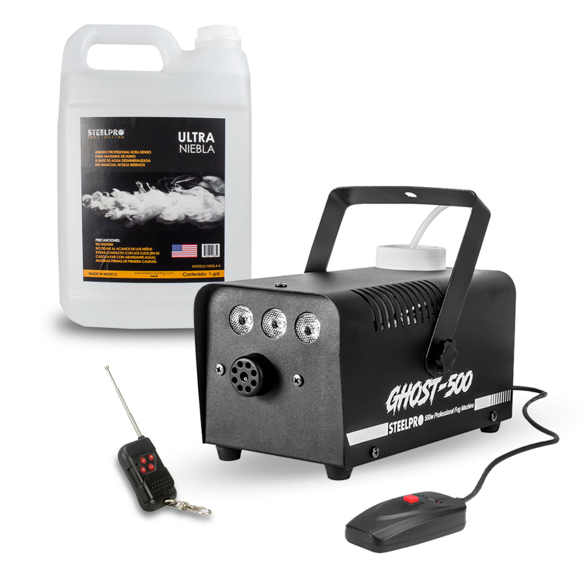 Máquina De Humo GHOST 500w + 1 Galón De Liquido De Humo
