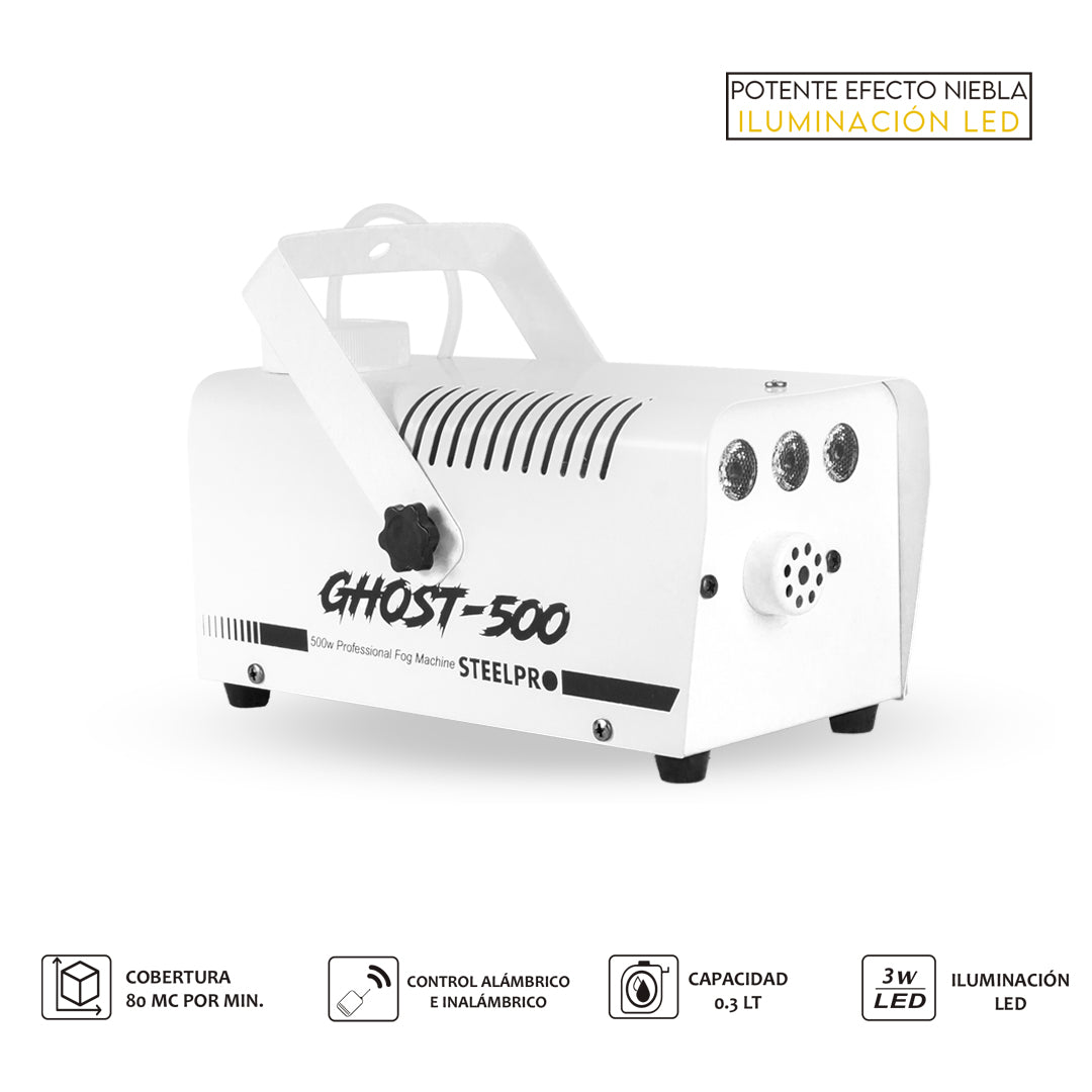 Máquina De Humo de 500w + Sanitizante de 3 Litros Steelpro