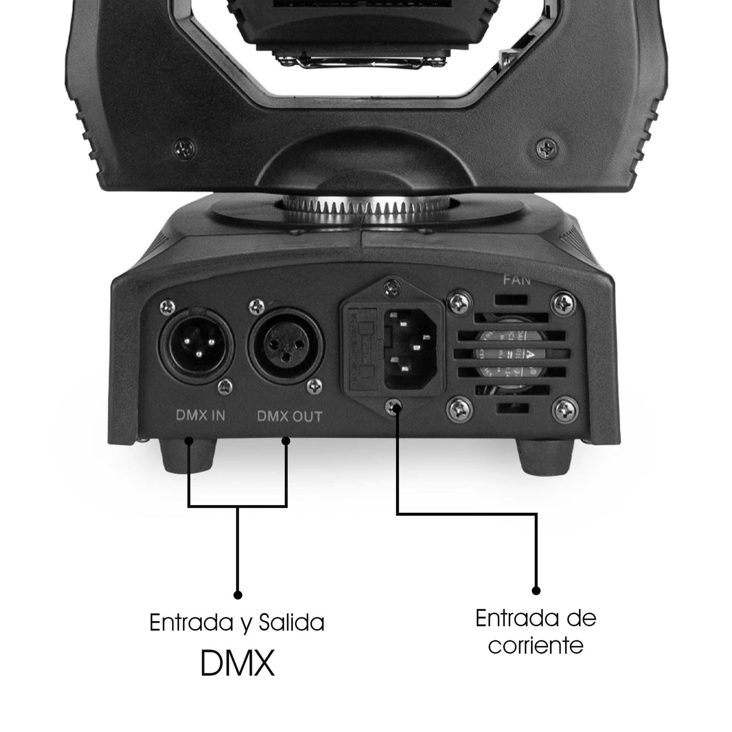 2 Cabezas Motorizadas De 90W con Gobos y Bolsa Para Transportación