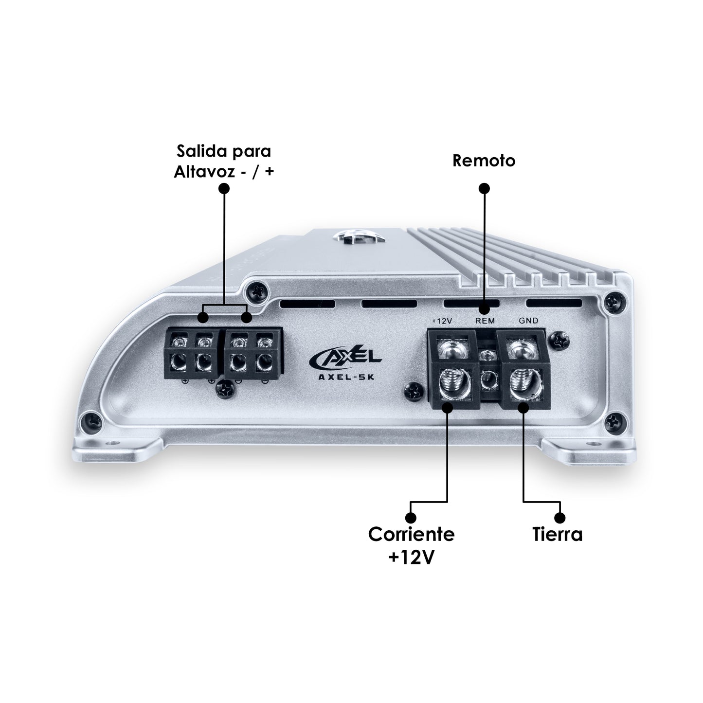 Amplificador Para Auto Clase D 1750w Rms Mono Mini AXEL-5K