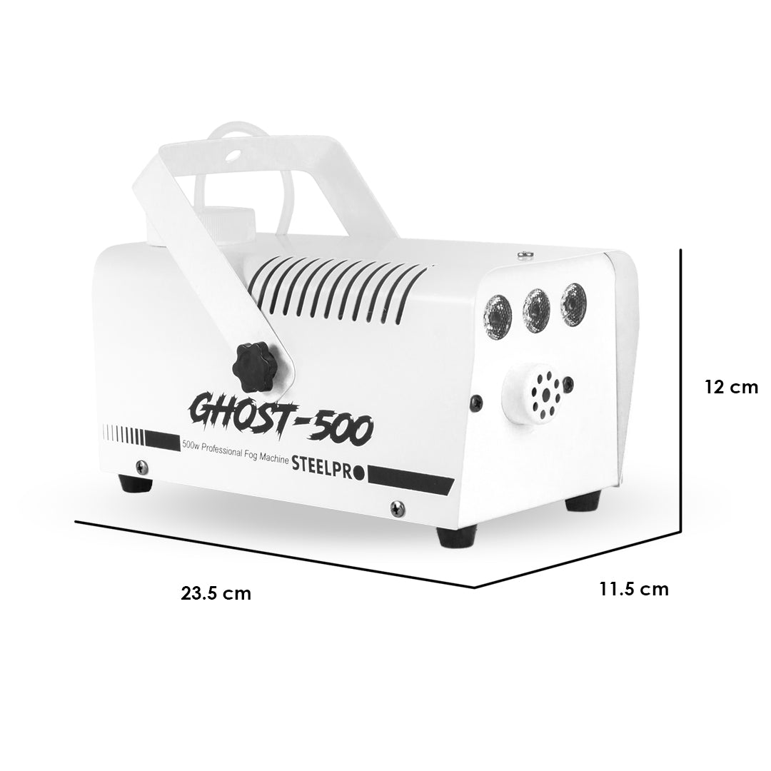 Máquina De Humo GHOST 500 Watts + Sanitizante Protect de 1lt Steelpro
