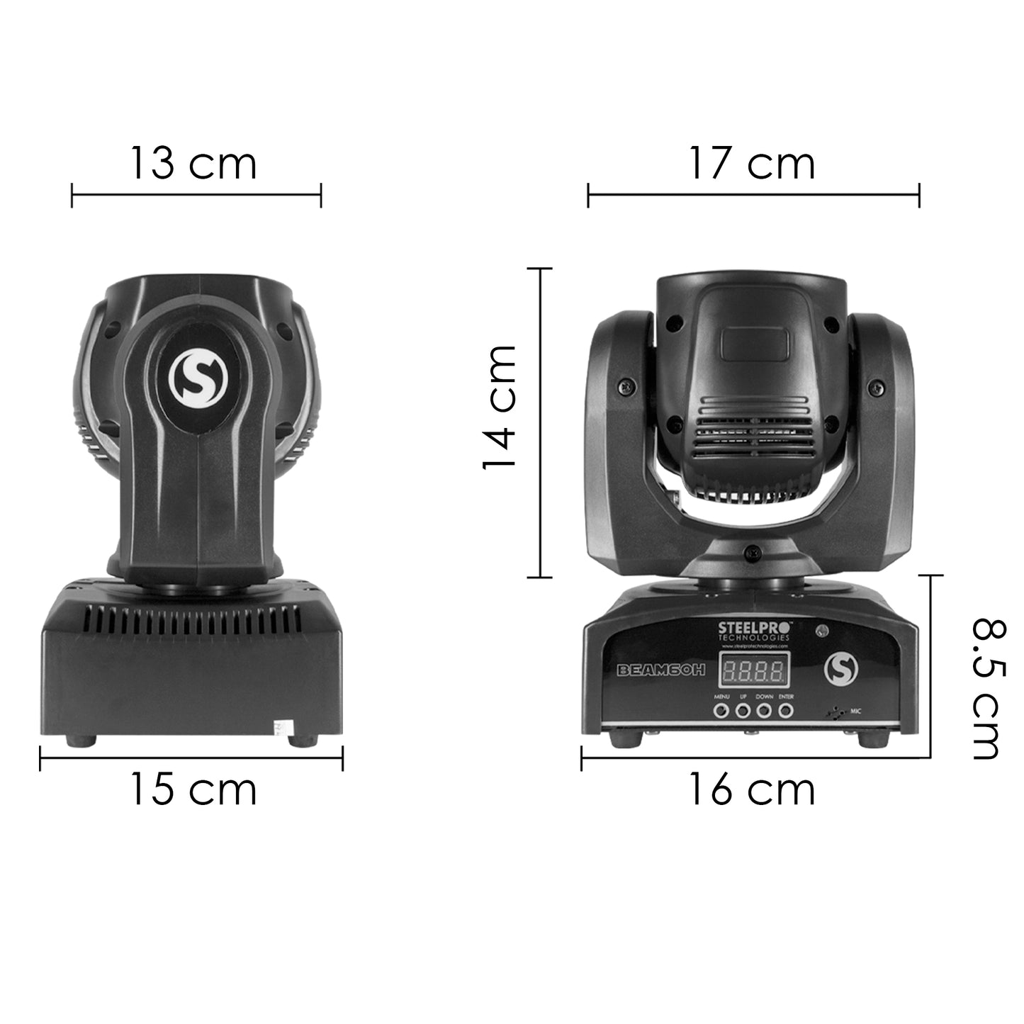 Cabeza Móvil Beam De 60 Watts, RGBW, 4 en 1