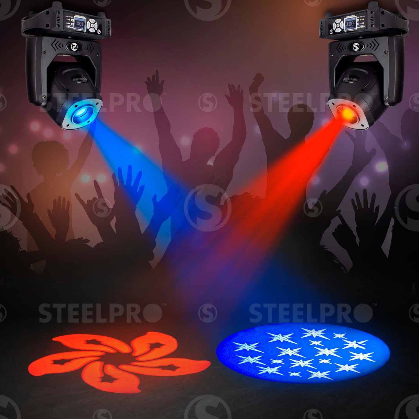 Cabezas Moviles Con Case 120W con Prisma y Gobo Rotatorio