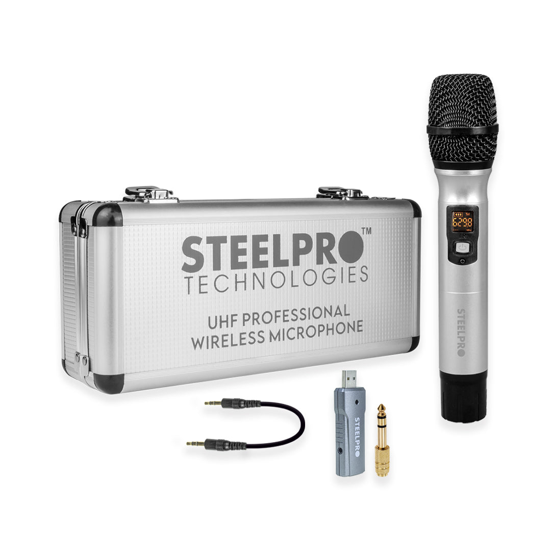 Micrófono Inalámbrico De 70m Alcance UHF Con Maleta