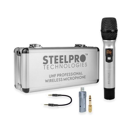 Micrófono Inalámbrico De 70m Alcance UHF Con Maleta