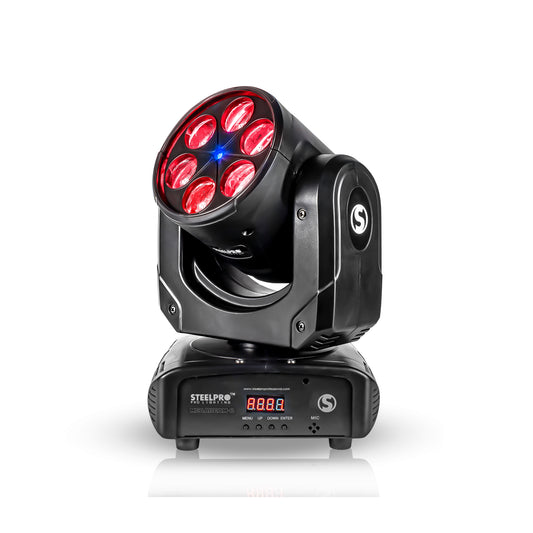Cabeza Motorizada RGBW, 4 en 1 + Laser Azul